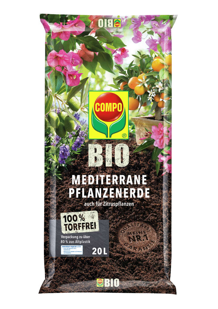 COMPO BIO Mediterrane Pflanzenerde torffrei